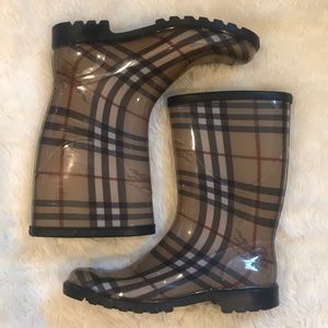 Burberry rain boots